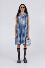 Brooks Dress - Navy Check