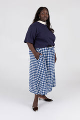 Saturday Skirt - Navy Check