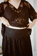 Lulu Skirt - Midnight Lace