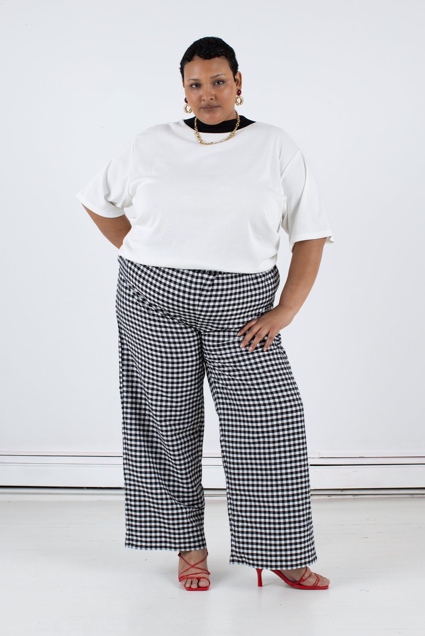 Luna Pant - Black Check