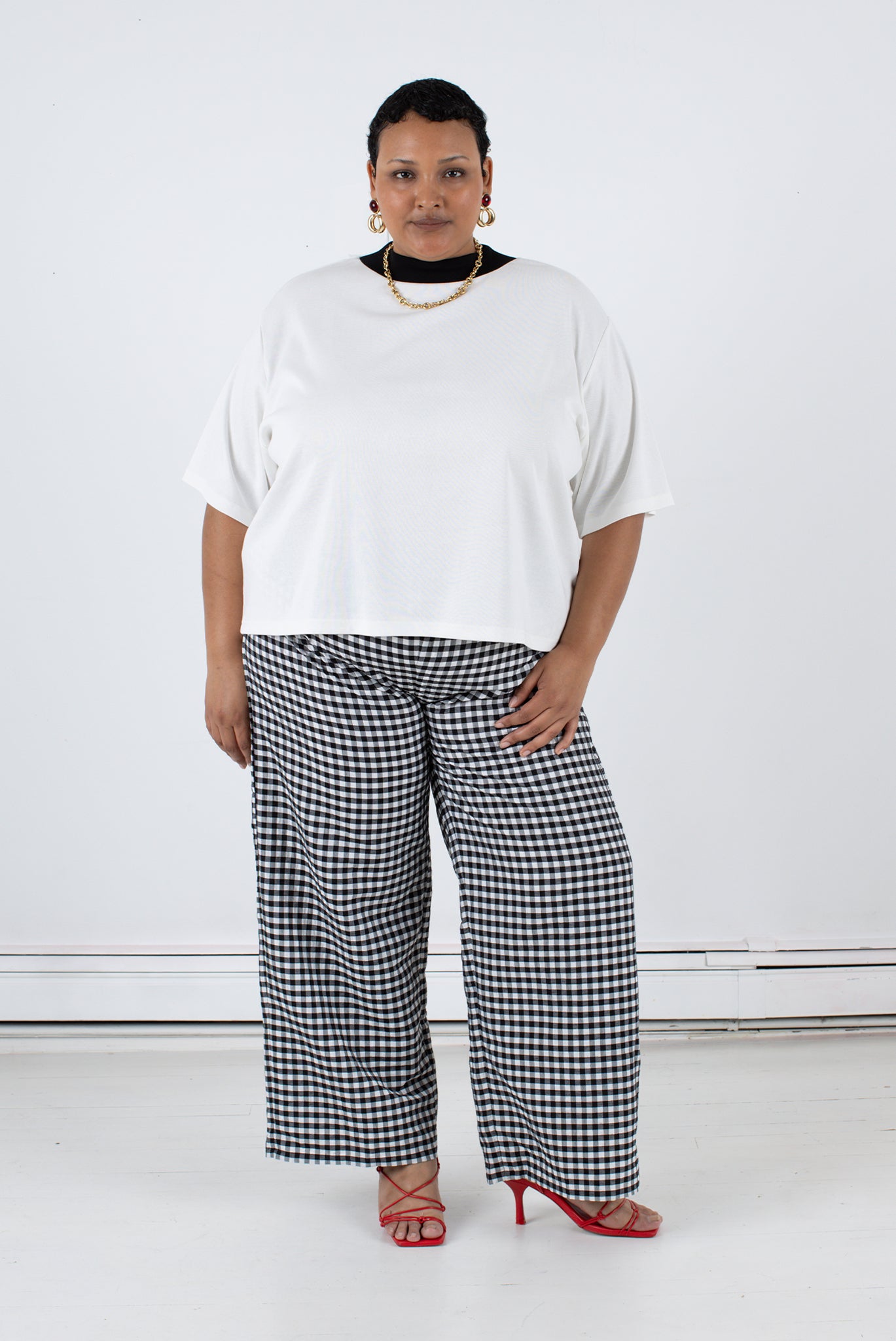 Luna Pant - Black Check