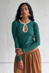 Farah Top - Forest Green