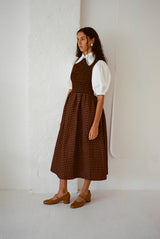 Flor Dress - Cinnamon Check