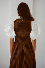 Flor Dress - Cinnamon Check