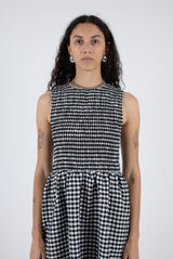 Garden Dress - Black Check