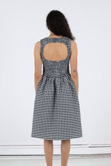 Garden Dress - Black Check
