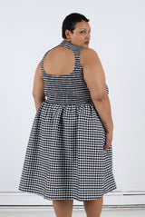 Garden Dress - Black Check