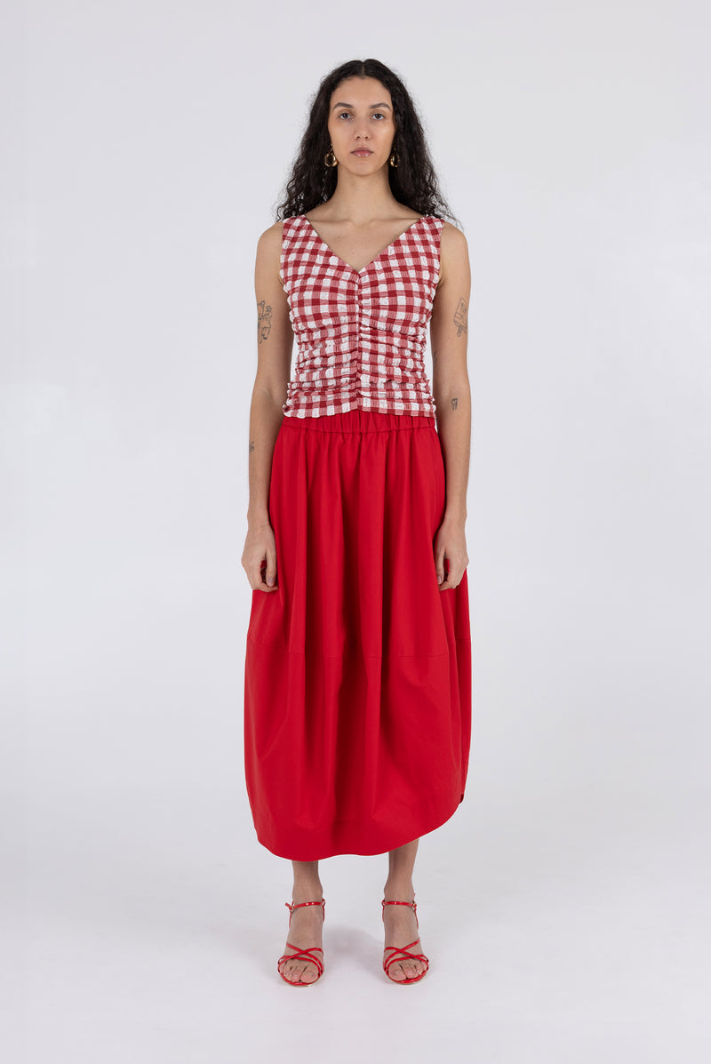 Vessel Skirt - Scarlet