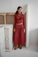 Lulu Skirt - Merlot