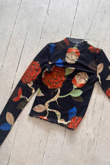 Long Sleeve Maya Tee - Flowering Tree