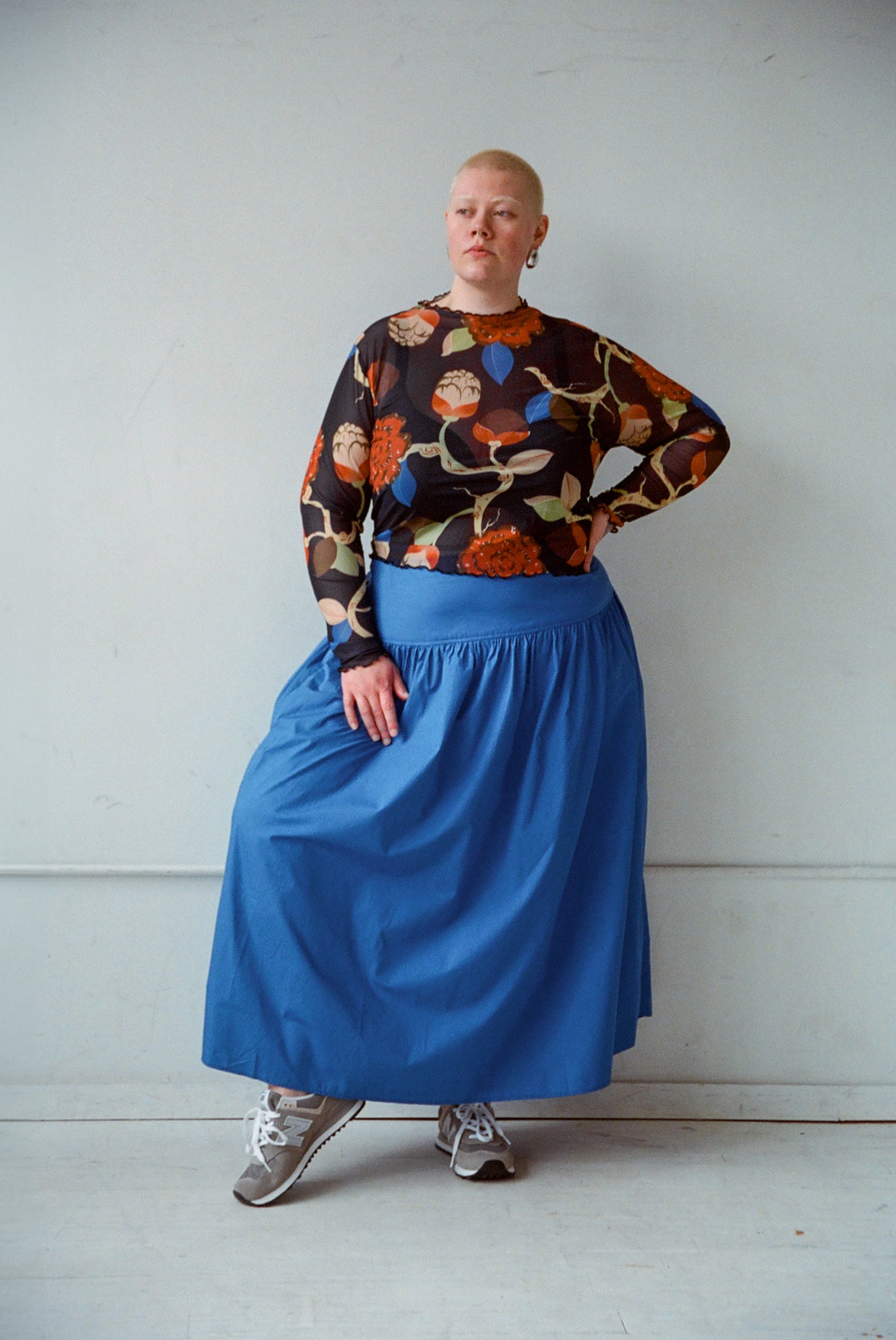 Lulu Skirt - Kahlo Blue