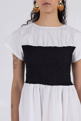 London Dress - White/Black