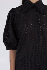 Madeline Top - Black Eyelet