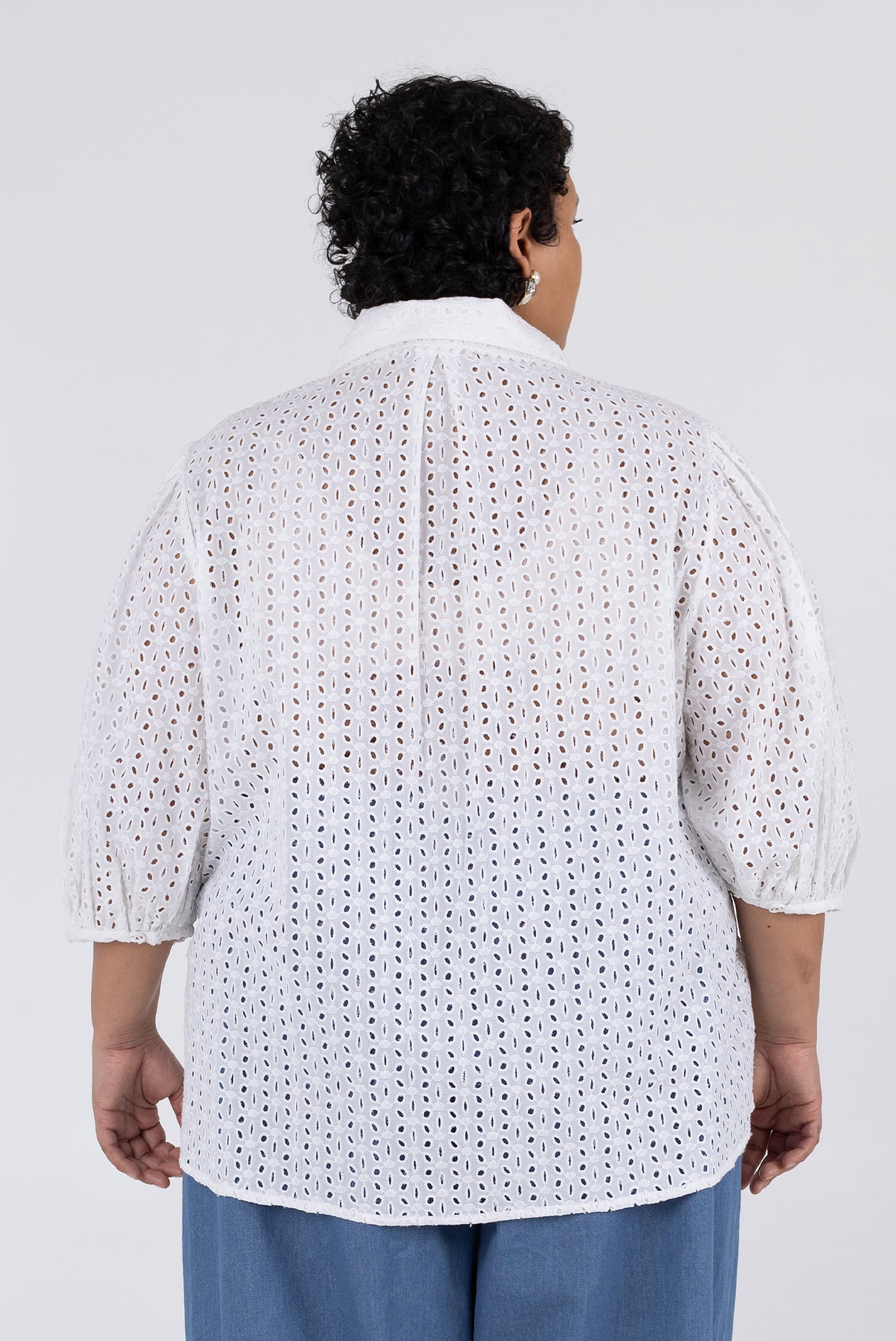 Madeline Top - Salt Eyelet