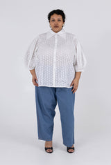 Madeline Top - Salt Eyelet