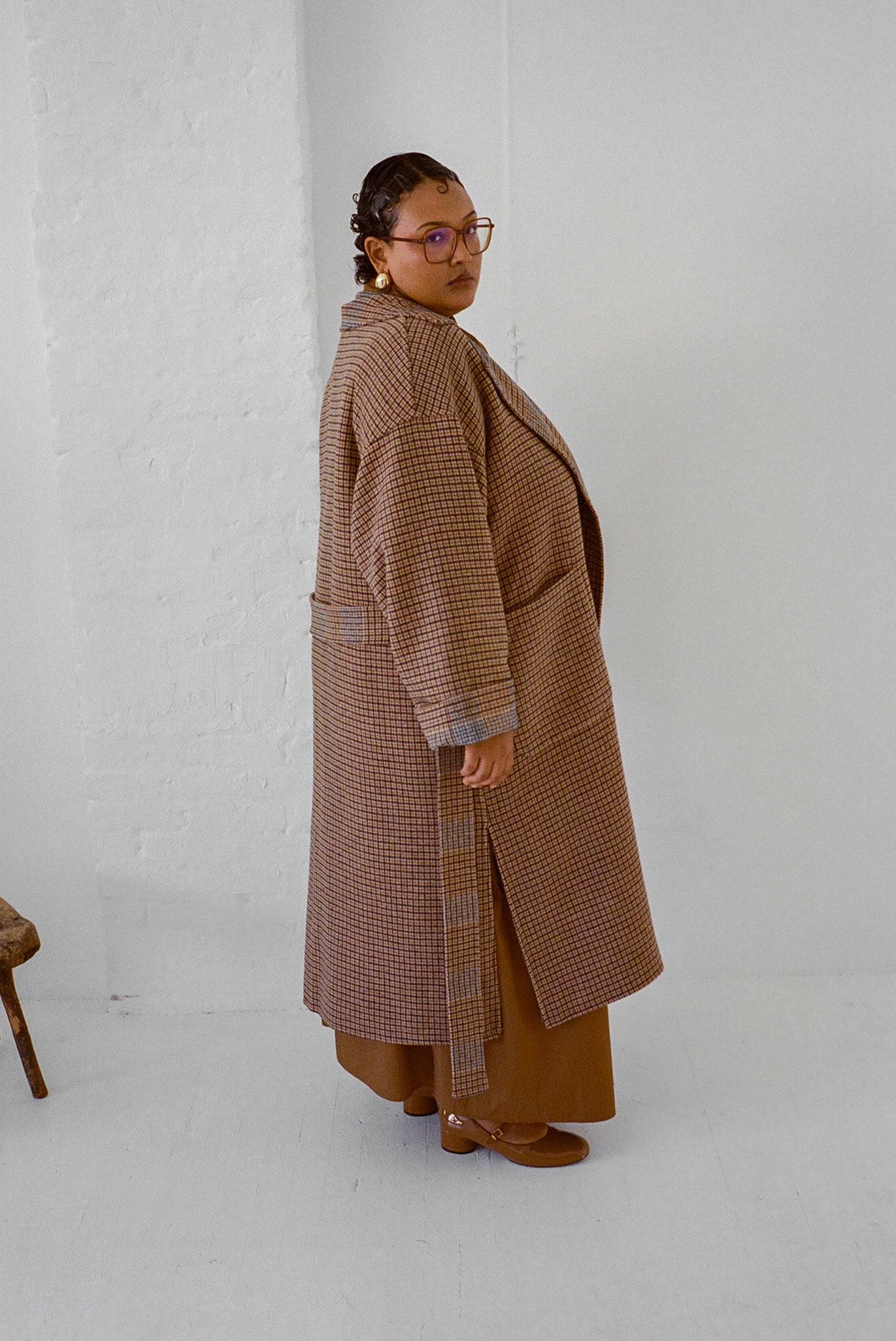 Roberta Trench - Reversible Mini Check