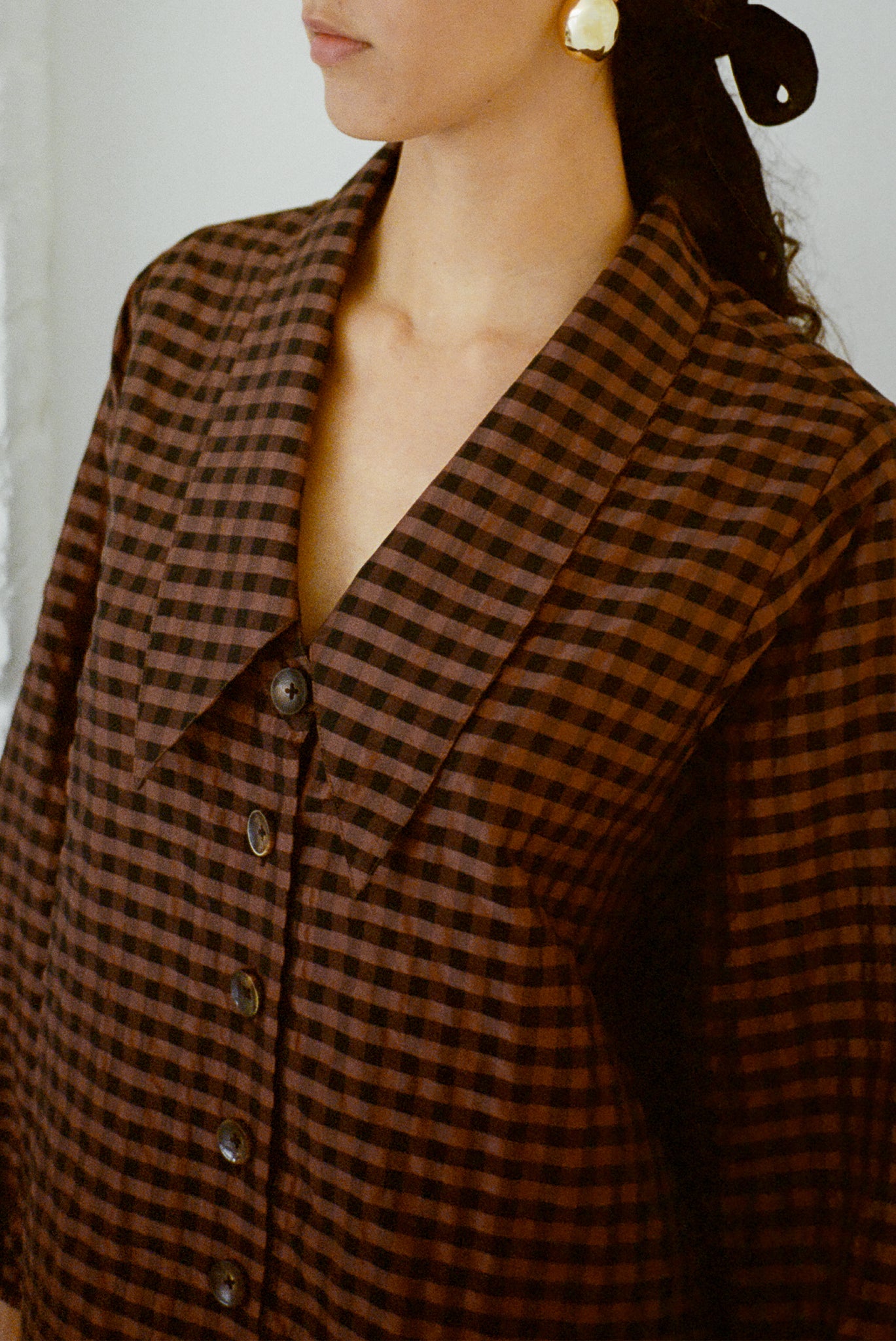 Nic Shirt - Cinnamon Check