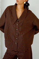 Nic Shirt - Cinnamon Check