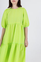 Rosemary Dress - Acid Apple Gingham