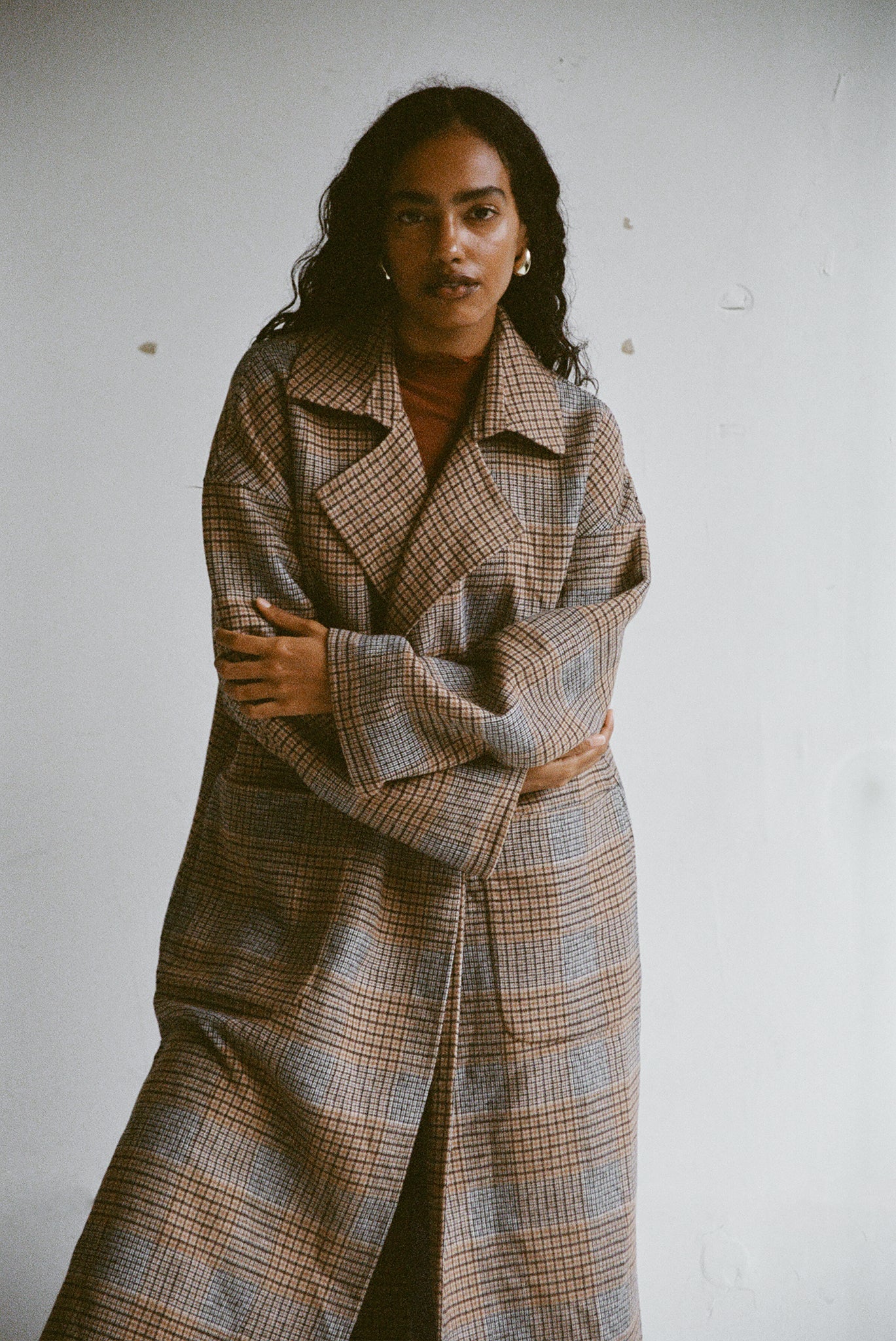 Roberta Trench - Reversible Mini Check