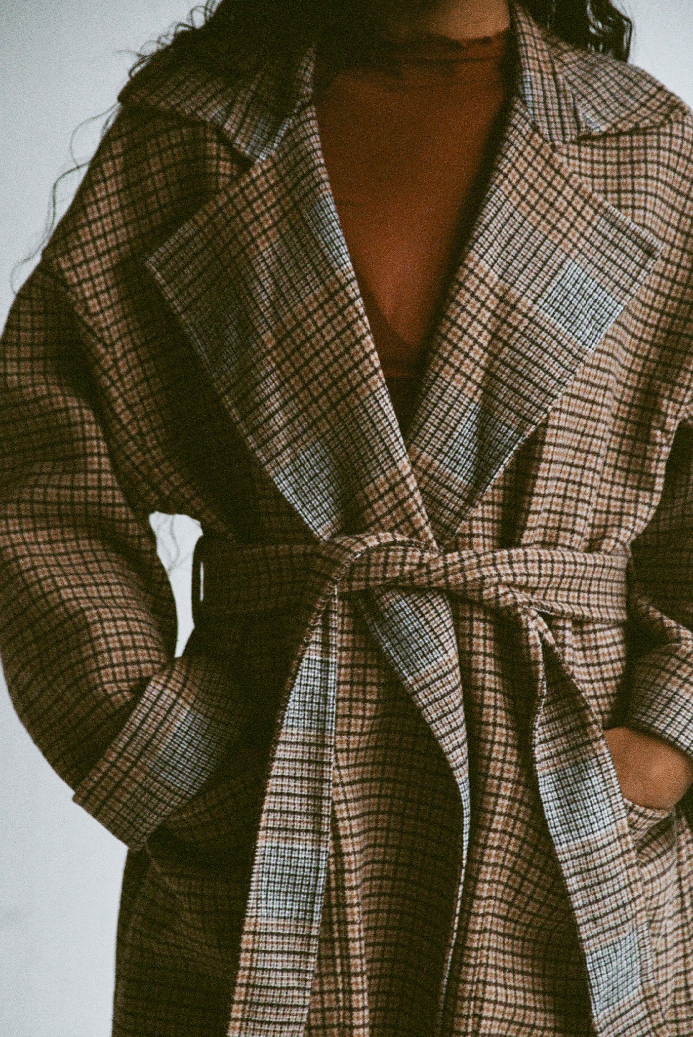 Roberta Trench - Reversible Mini Check