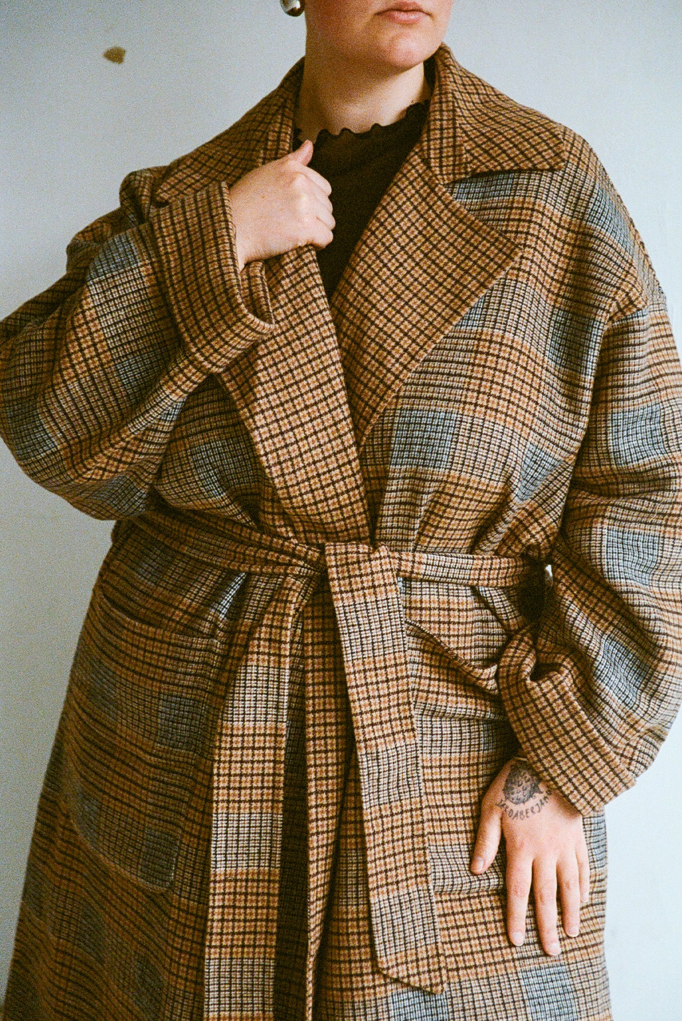 Roberta Trench - Reversible Mini Check