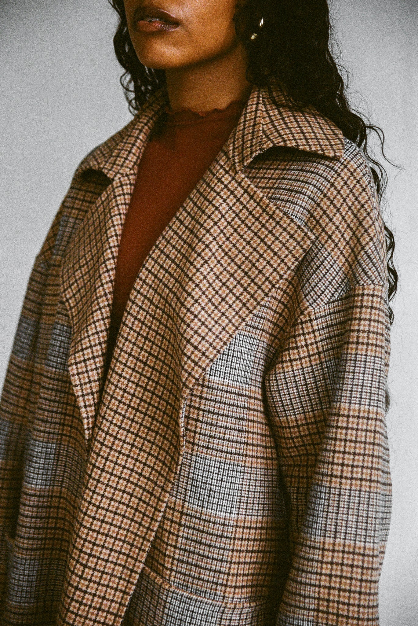 Roberta Trench - Reversible Mini Check