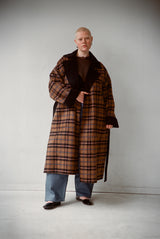 Roberta Trench - Reversible Plaid