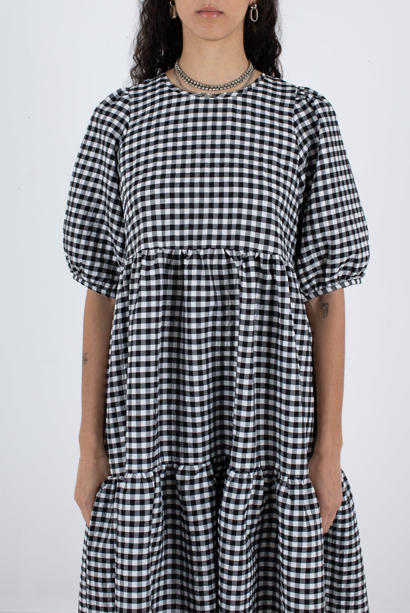 Rosemary Dress - Black Check