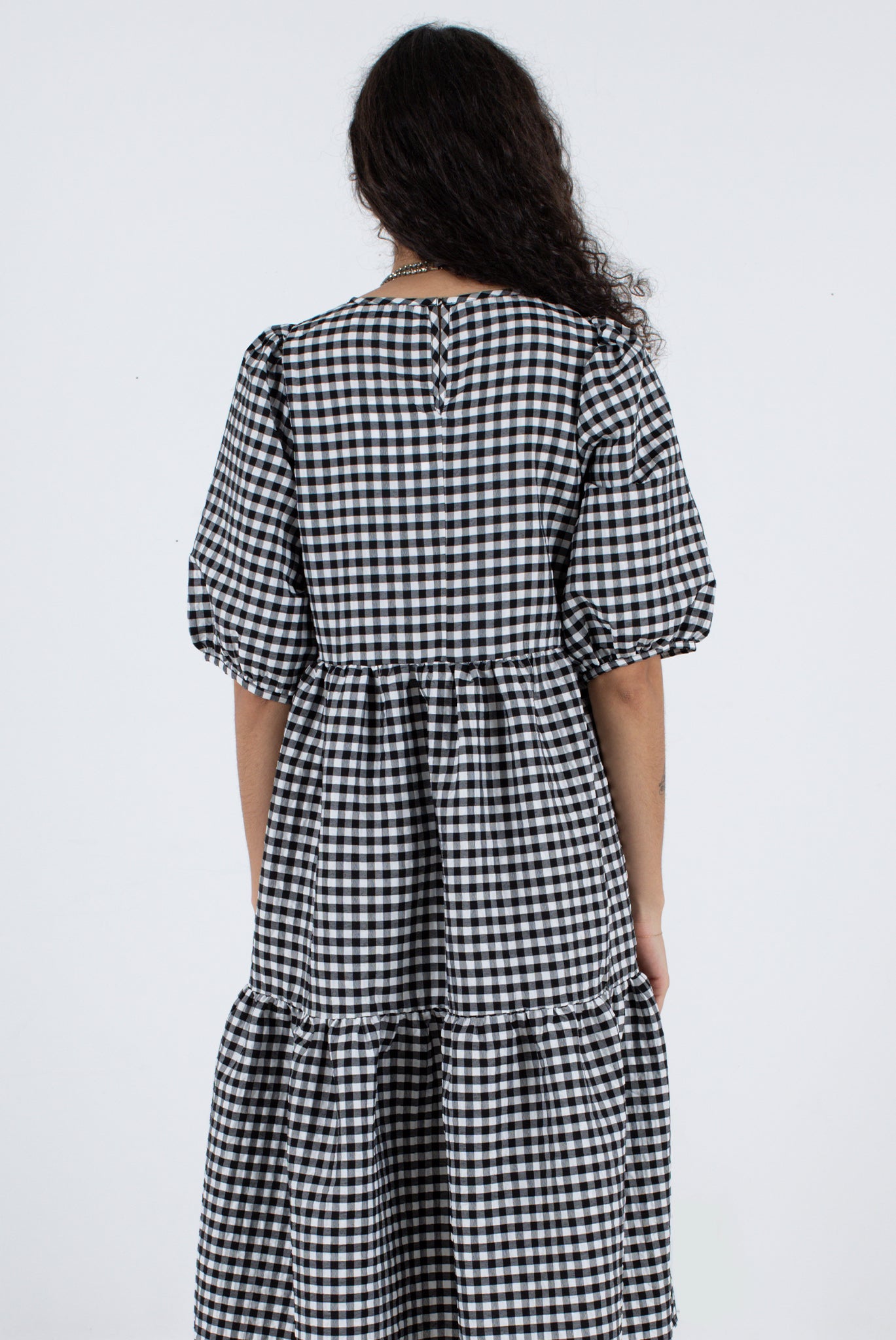 Rosemary Dress - Black Check