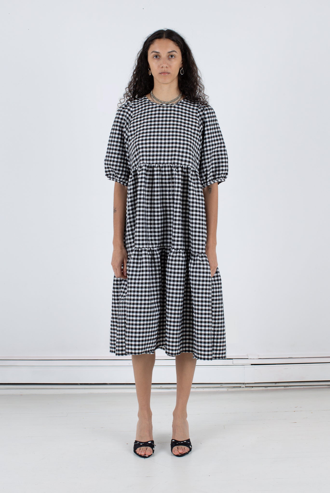 Rosemary Dress - Black Check
