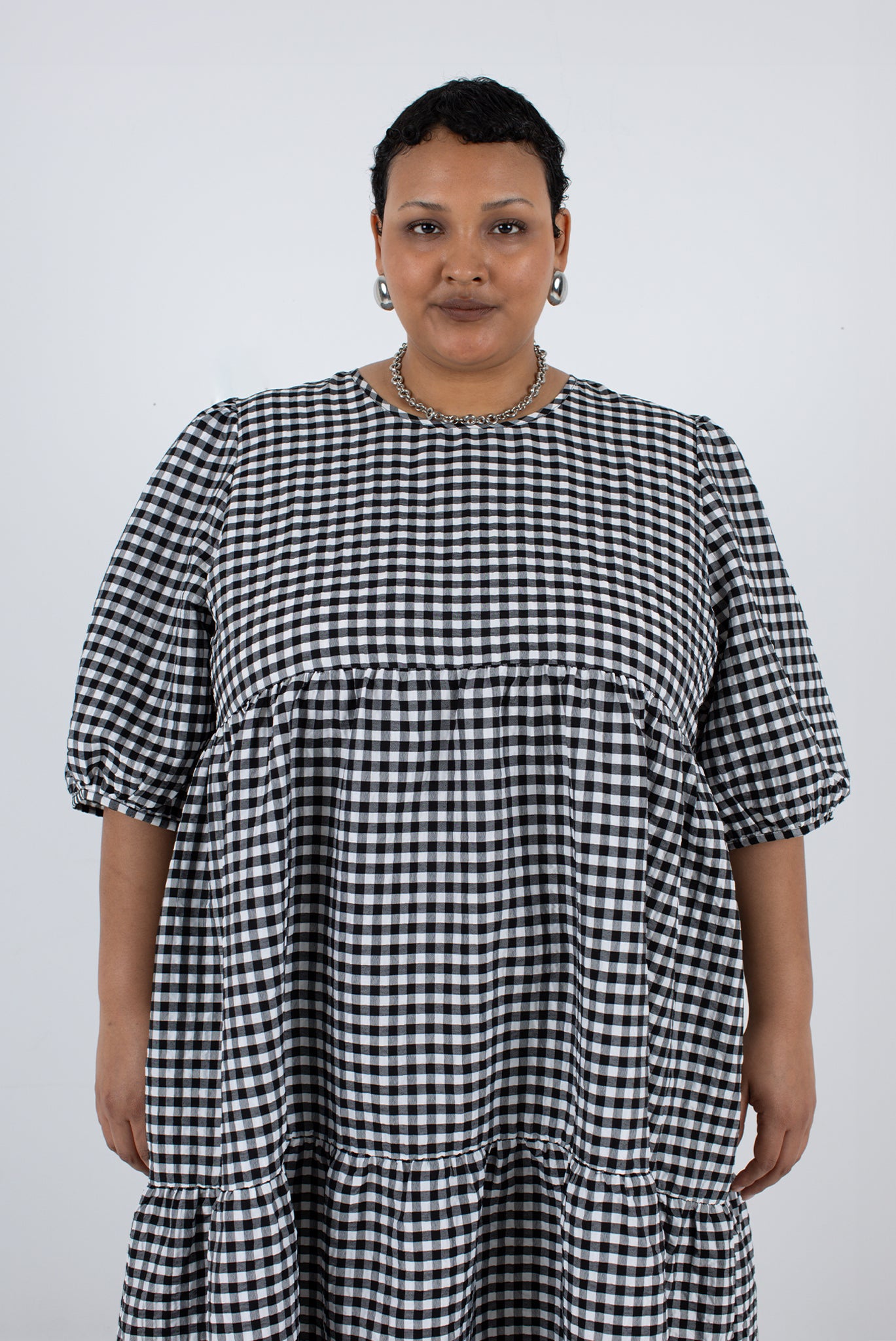 Rosemary Dress - Black Check
