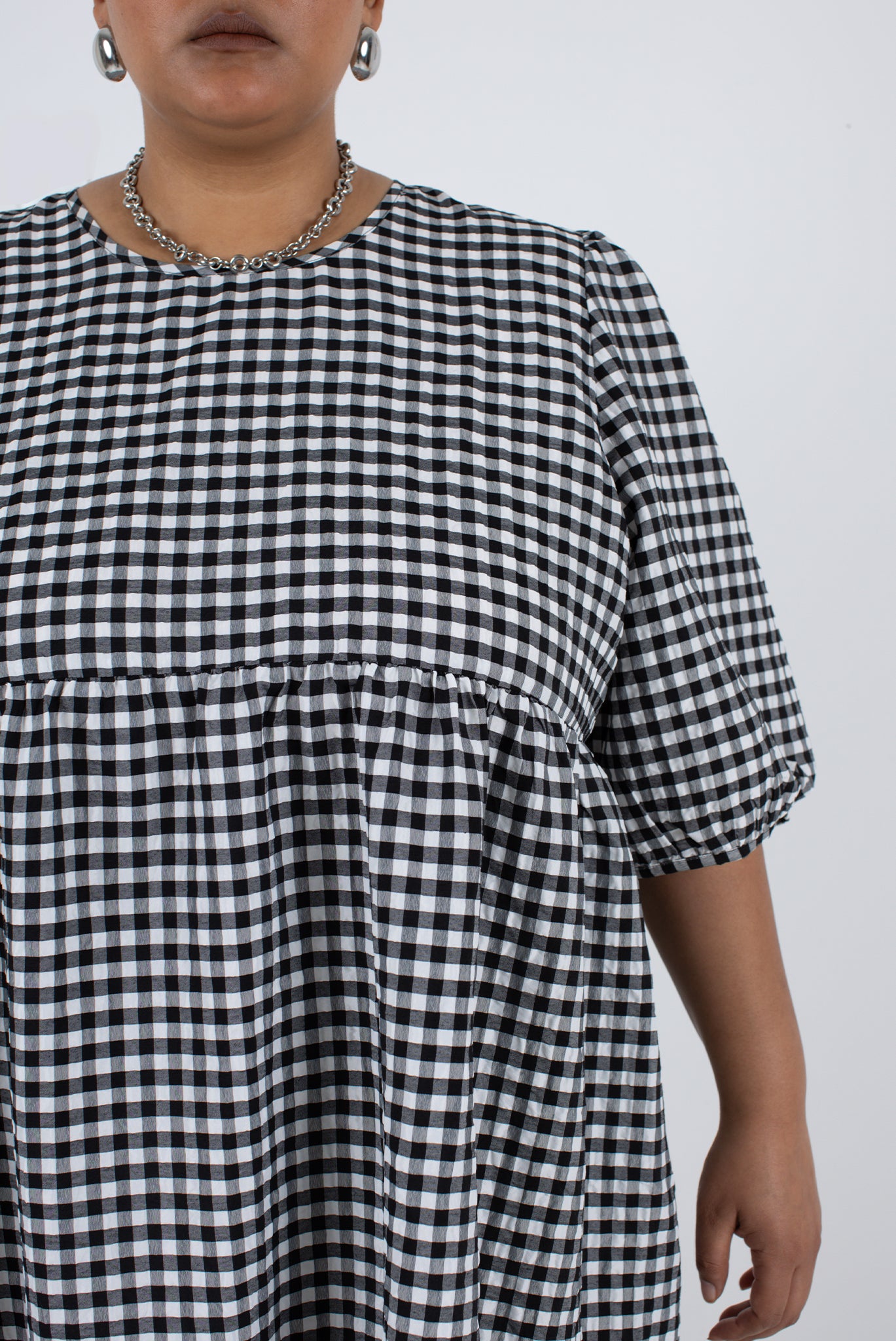 Rosemary Dress - Black Check