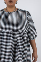 Rosemary Dress - Black Check