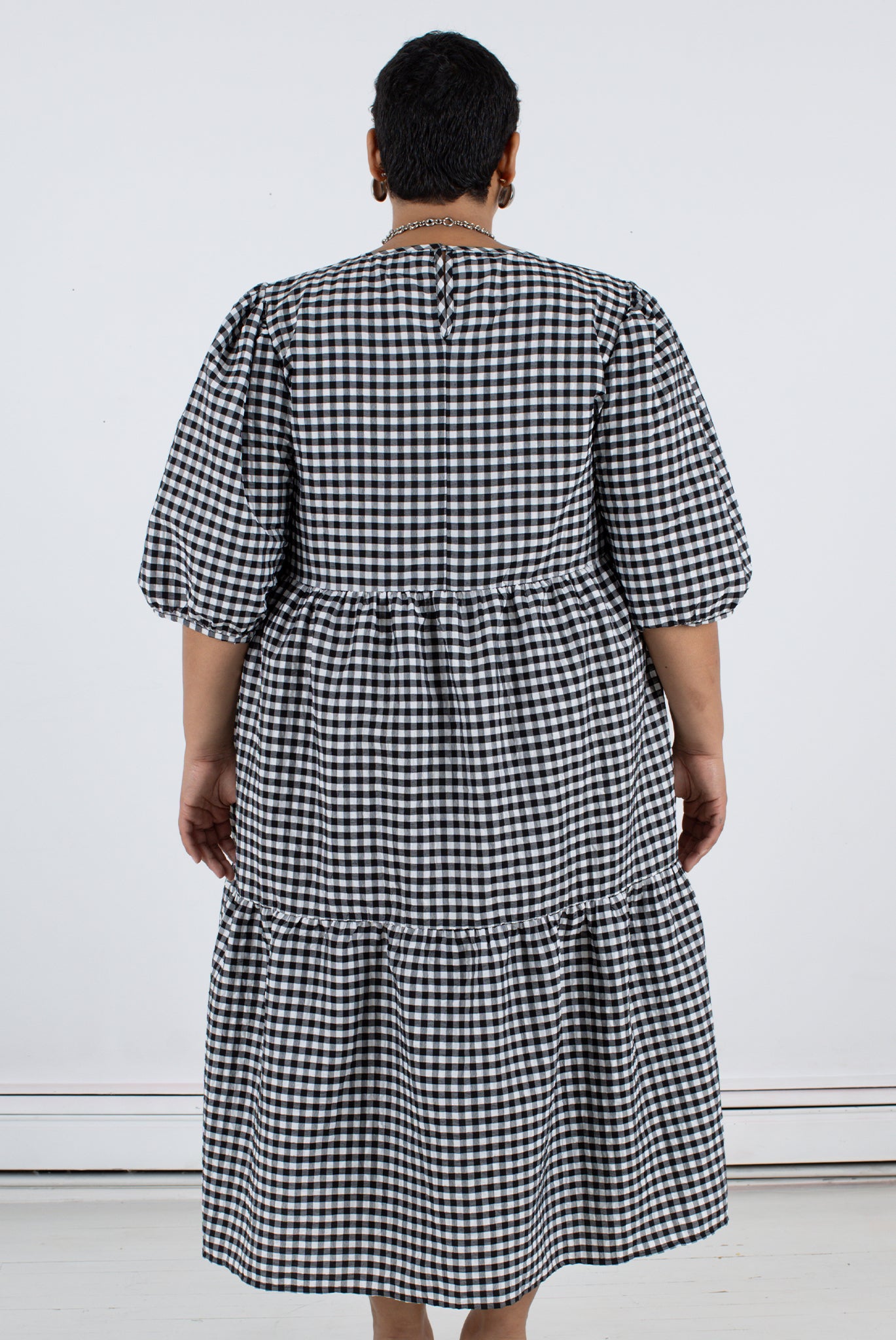 Rosemary Dress - Black Check