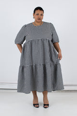 Rosemary Dress - Black Check