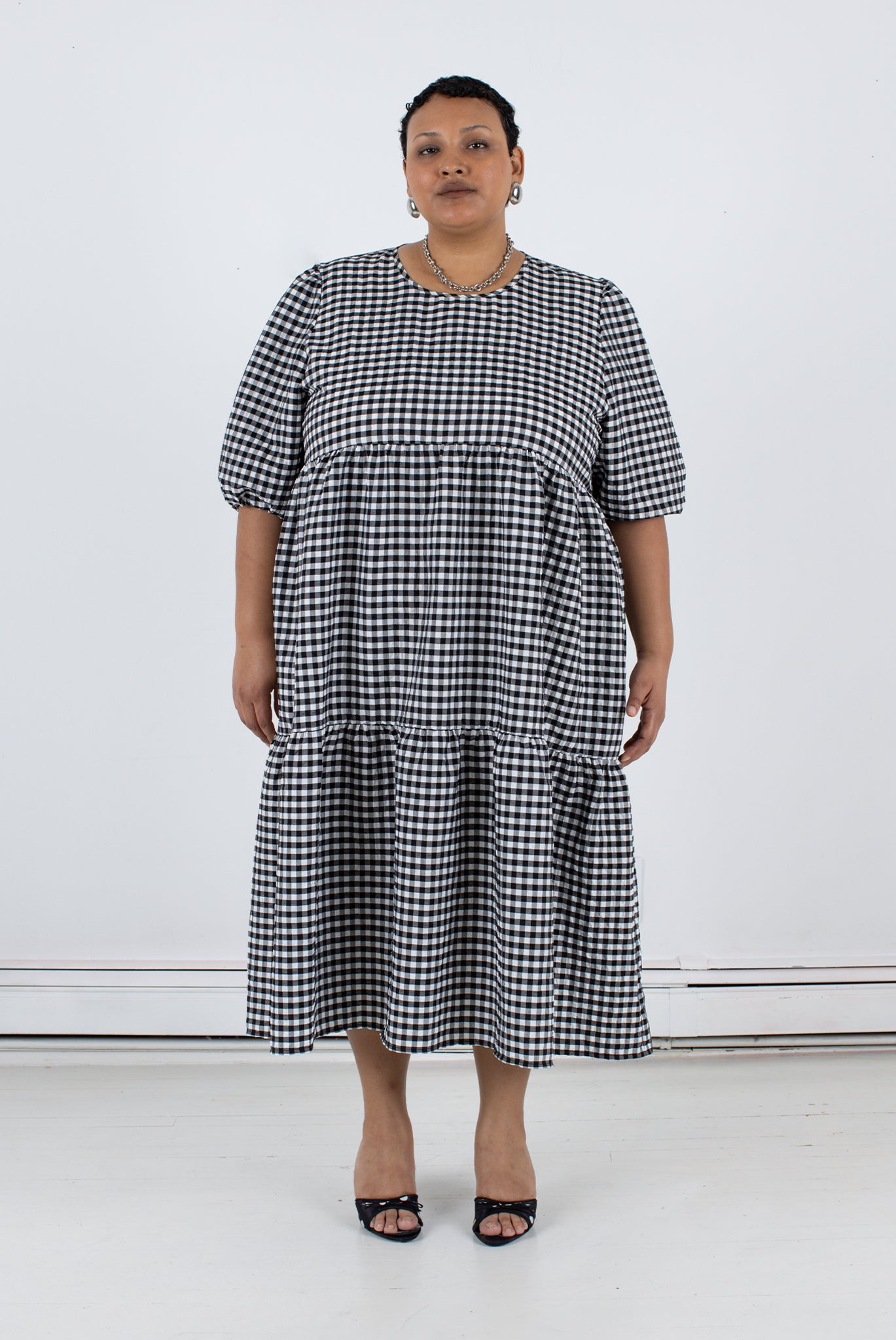 Rosemary Dress - Black Check