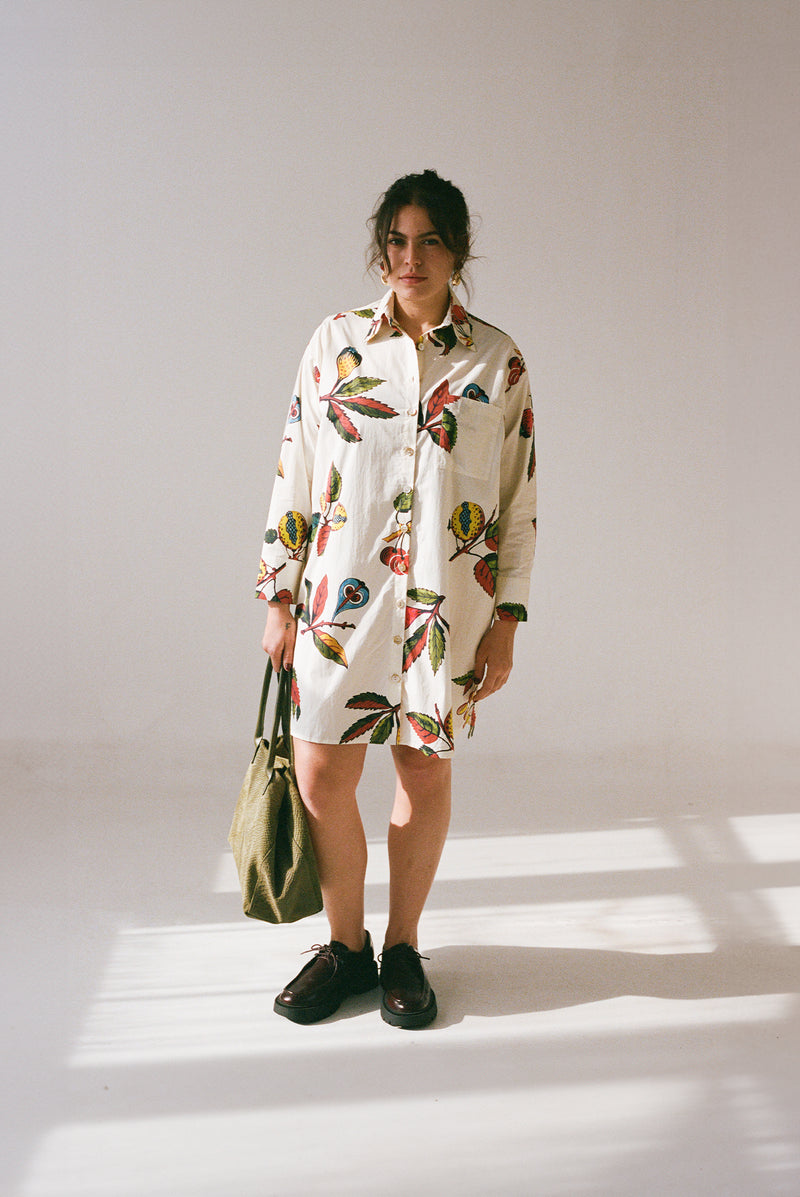 Etore Shirt Dress - Stone Fruit