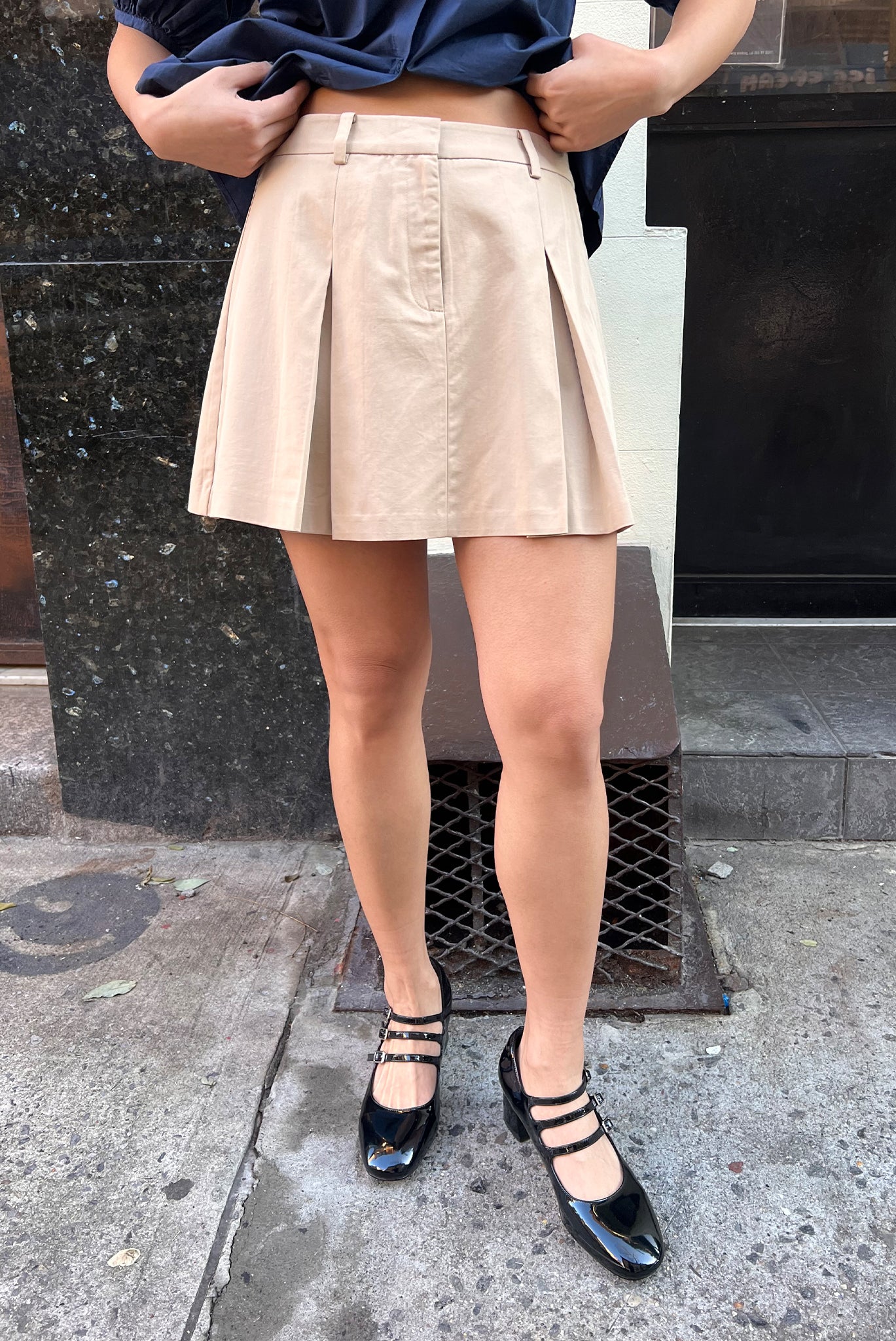 Thea Mini Skirt - Blonde