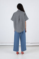 Tilda Top - Black Check