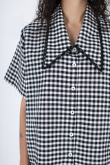 Tilda Top - Black Check