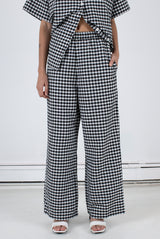 Luna Pant - Black Check