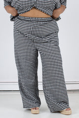 Luna Pant - Black Check