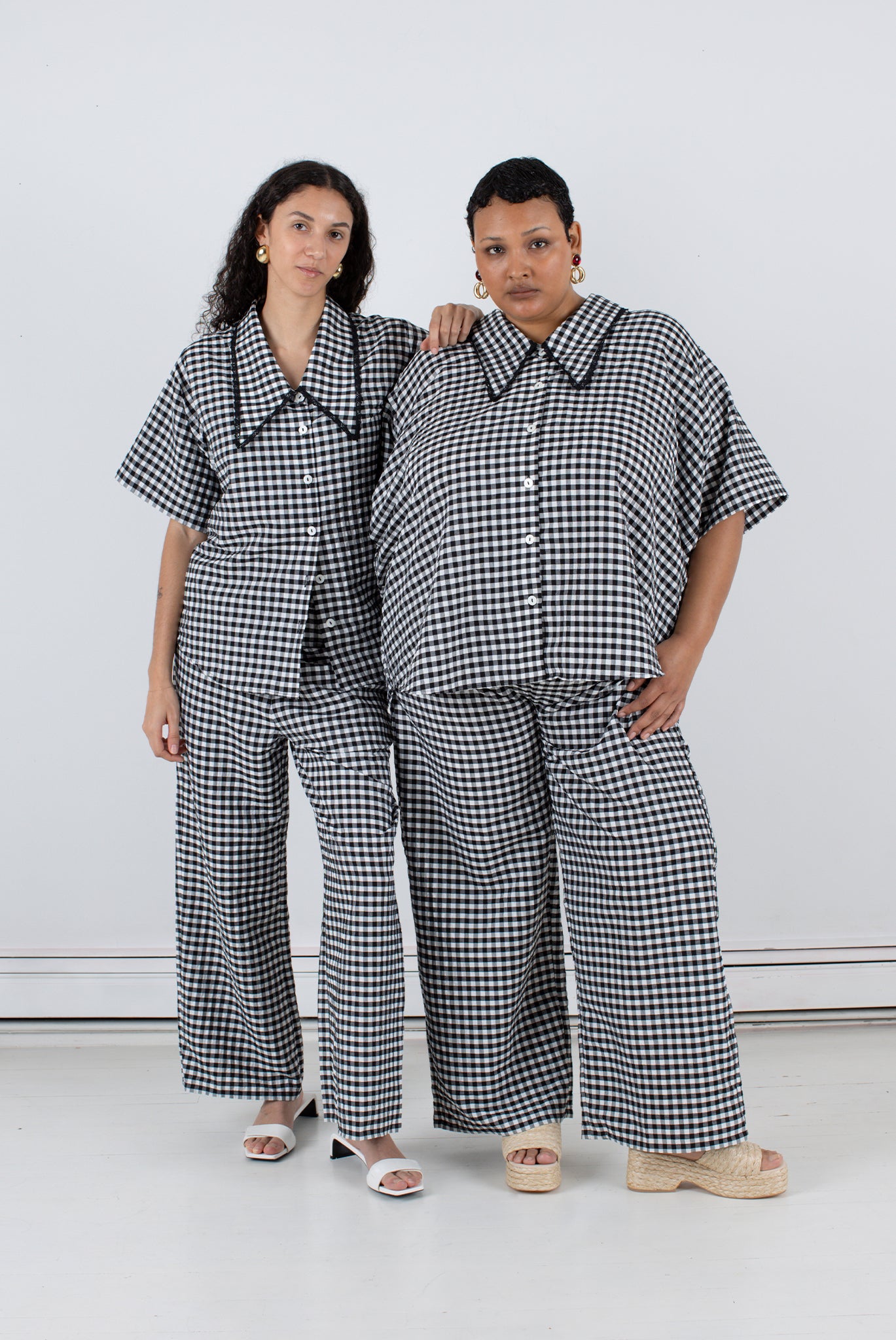 Tilda Top - Black Check