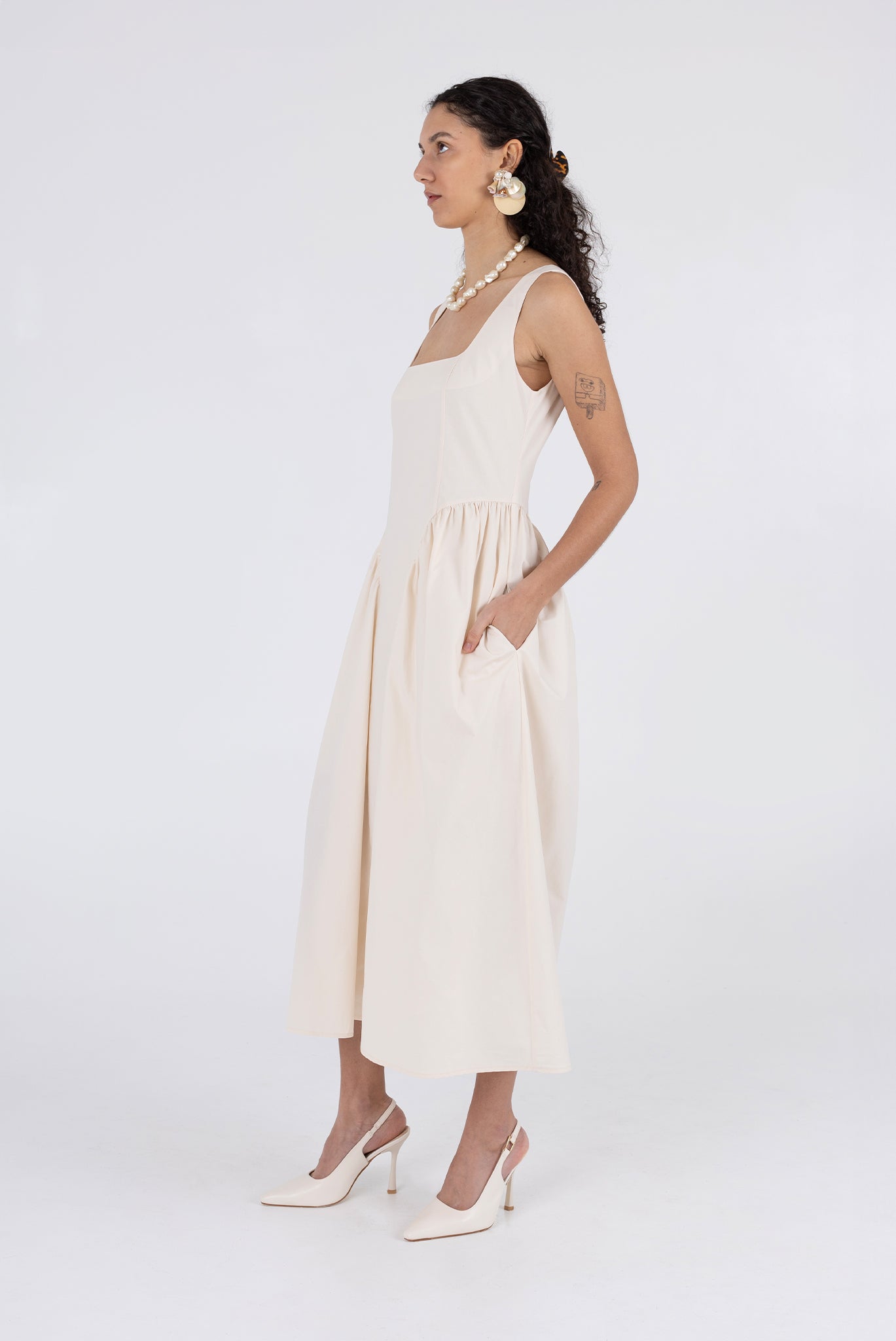 Vanessa Dress - Parchment