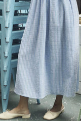 Marais Dress - Ocean Micro Gingham