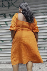 Jules Midi Dress - Turmeric