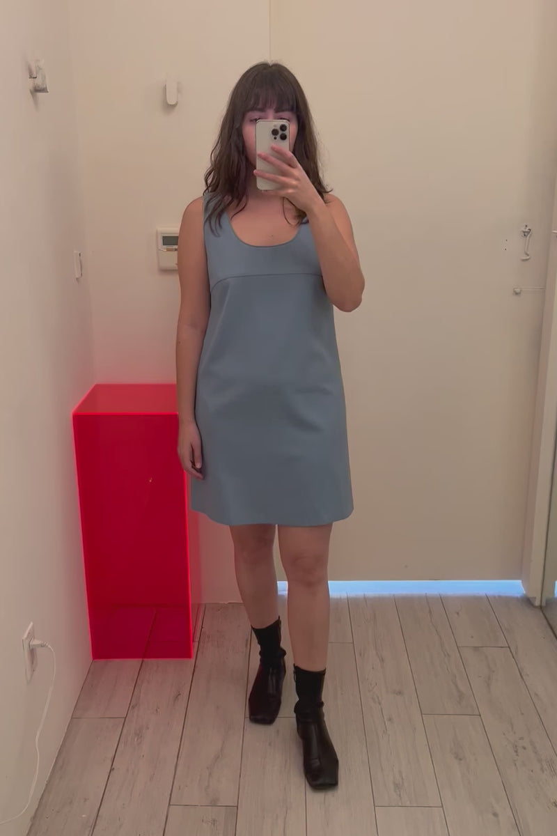 Tate Mini Dress Sample- Sky