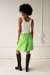 Hang Trouser Shorts - Pistachio Lizard