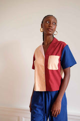 Long Lounge Set - Peach Block WRAY